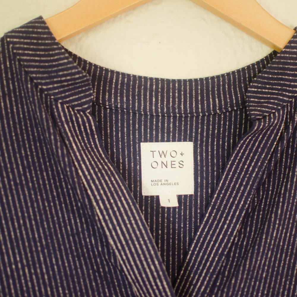 Button Front Striped Dress - Picture 4 of 8